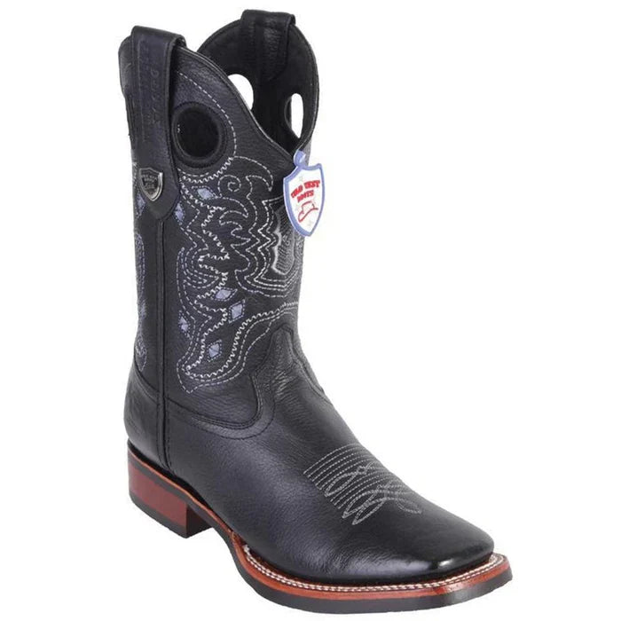 Botas Vaqueras de Cuero Original Horma Rodeo Suela de Hule WW — MensUSA