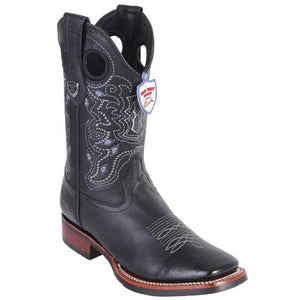 Botas Vaqueras de Cuero Original Horma Rodeo Suela de Hule