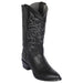 Botas Vaqueras de Cuero Original Pull Up Punta Redonda