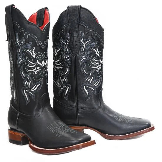 Botas Vaqueras de Cuero Vergel en Punta Cuadrada para Dama - Image 4