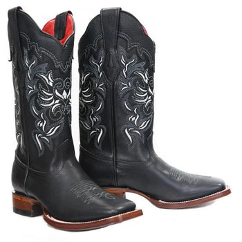 Botas Vaqueras de Cuero Vergel en Punta Cuadrada para Dama - Image 4