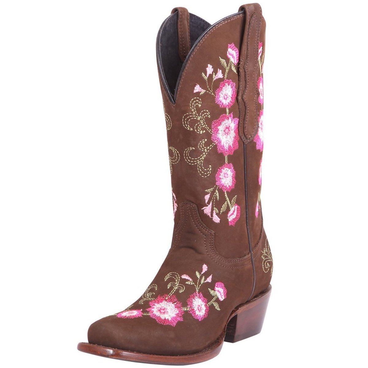 Botas de Cuero Gamuza Original Horma Cuadrada