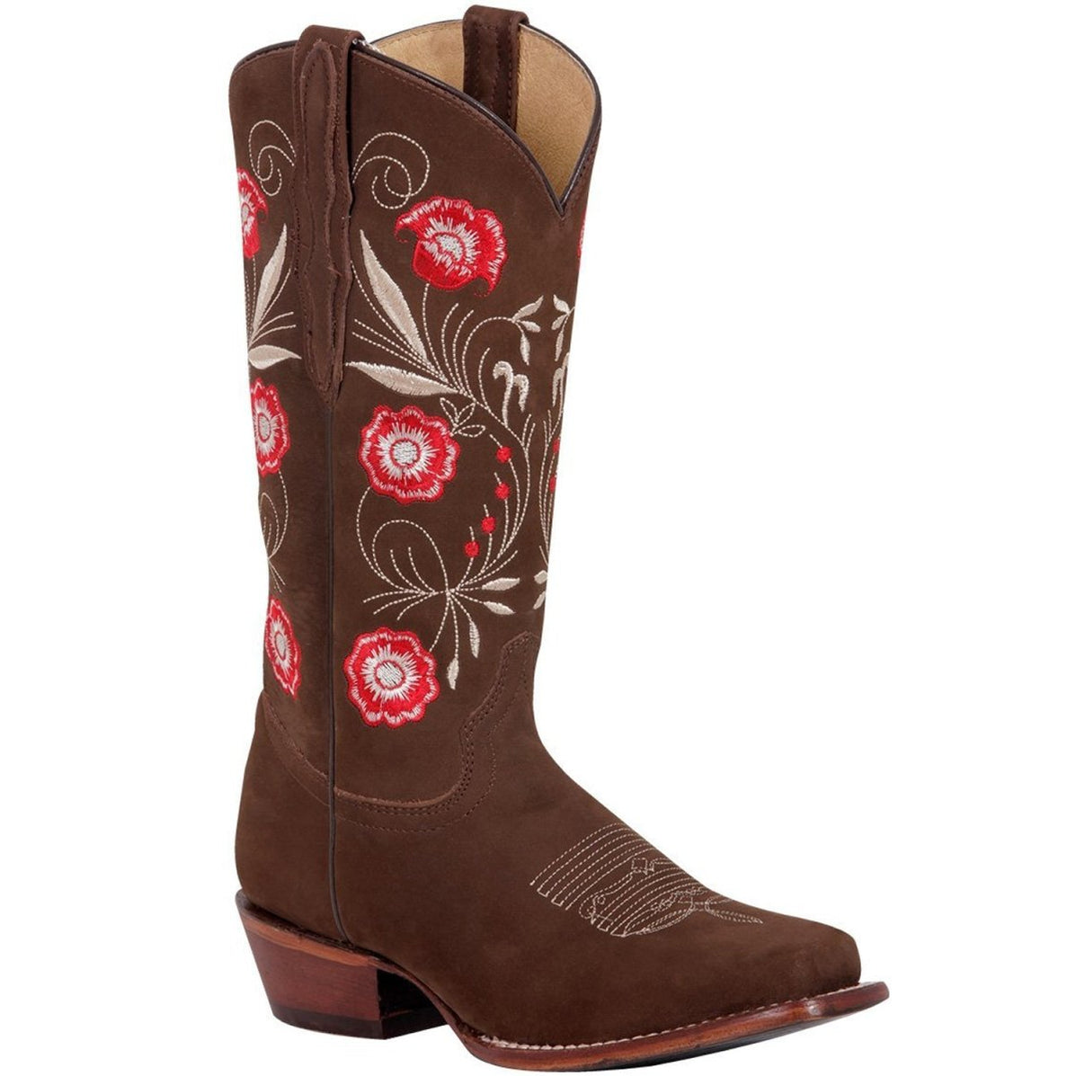 Botas de Gamuza Original para Mujer en Horma Rodeo Camel — MensUSA