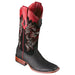 Botas Vaqueras de Piton Original en Punta Cuadrada para Dama LAB