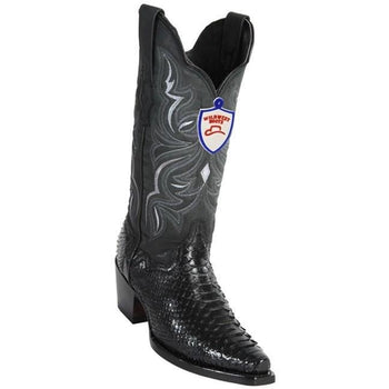 Botas Vaqueras de Piton Original en Punta Recortada para Dama WW