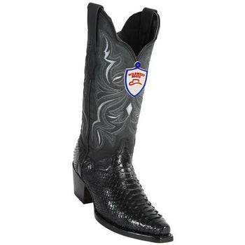 Botas Vaqueras de Piton Original en Punta Recortada para Dama WW
