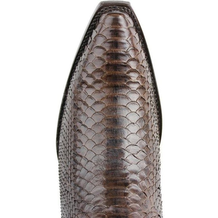 Botas Vaqueras de Piton Original en Punta Recortada para Dama WW-2345707