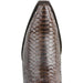Botas Vaqueras de Piton Original en Punta Recortada para Dama WW-2345707
