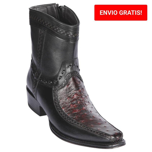 Botin Avestruz con Venado Original Punta Europea