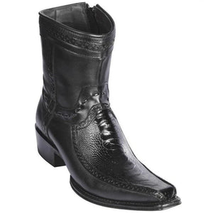 Botin Avestruz Pata con Venado Punta Europea LAB
