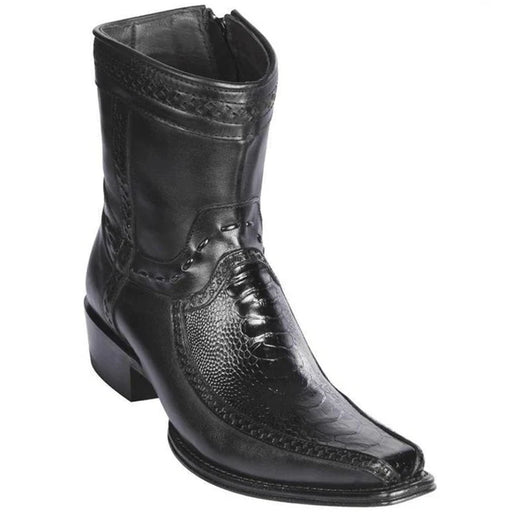 Botin Avestruz Pata con Venado Punta Europea LAB