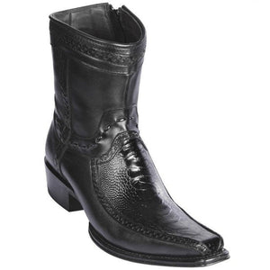 Botin Avestruz Pata con Venado Punta Europea LAB