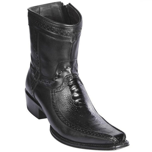 Botin Avestruz Pata con Venado Punta Europea LAB