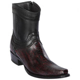Botin Avestruz Pata Original Horma Europea Cuadrada LAB-76B0518