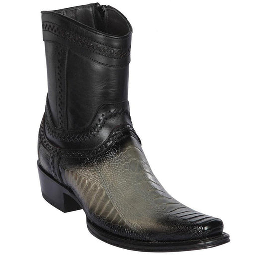 Botin Avestruz Pata Original Punta Europea