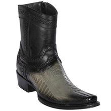Botin Avestruz Pata Original Punta Europea LAB
