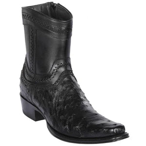 Botin Avestruz Piel Original Punta Europea Botin Avestruz Piel Original Punta Europea LAB
