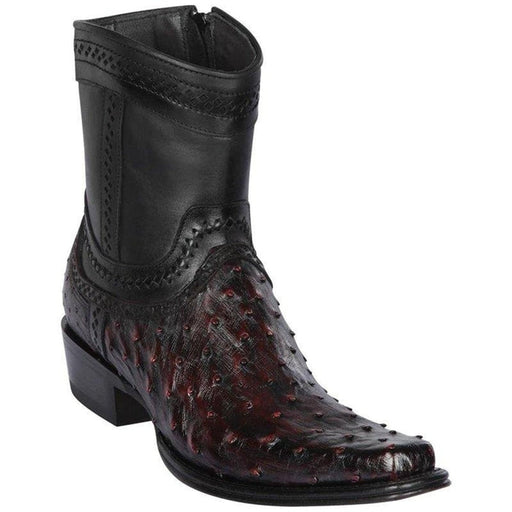 Botin Avestruz Piel Original Punta Europea LAB