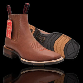 Botin Charro Quincy con Punta Cuadrada y Suela de Hule - Image 5