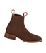 Botin Charro Quincy de Gamuza con Punta Cuadrada