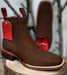 Botin Charro Quincy de Gamuza con Punta Cuadrada