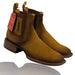 Botin Charro Quincy de Gamuza con Punta Cuadrada