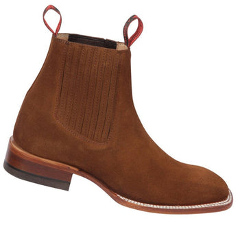Botines Charros Quincy de Gamuza con Punta Cuadrada - Image 3