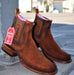 Botines Charros Quincy de Gamuza (Nobuck) Punta Cuadrada
