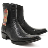 Botines de Armadillo Original Punta Europea Color Negro