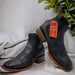 Botin de Cocodrilo Grabado con Punta Cuadrada