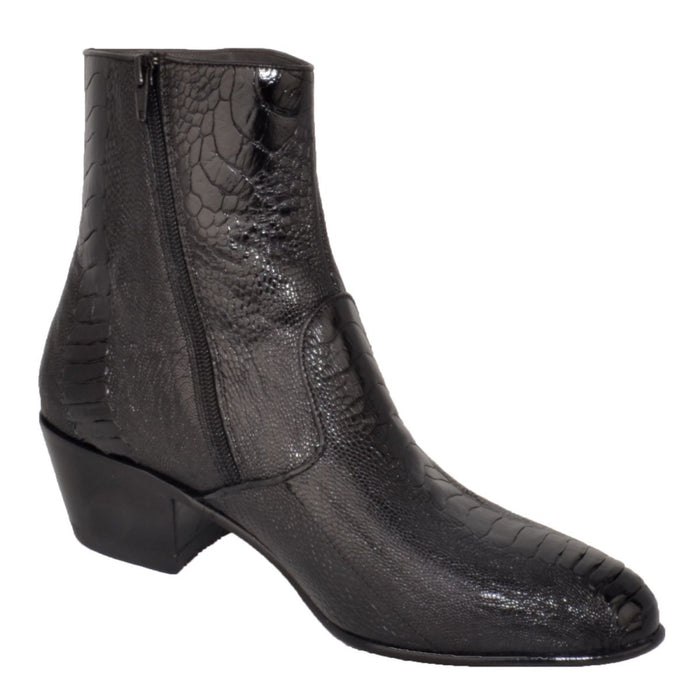 Botines Piel Avestruz Pata Horma Puntal LAB