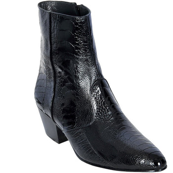 Botines Piel Avestruz Pata Horma Puntal LAB