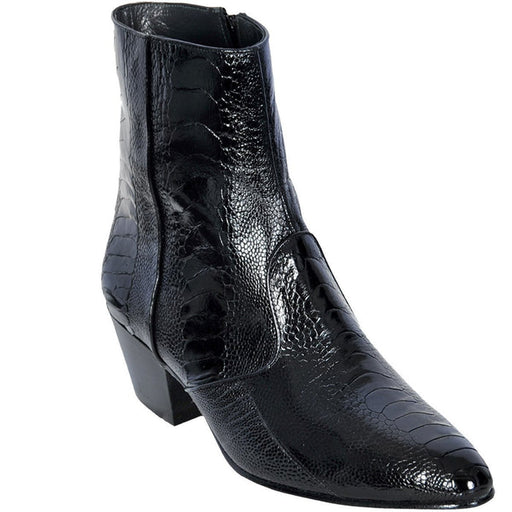 Botines Piel Avestruz Pata Horma Puntal LAB