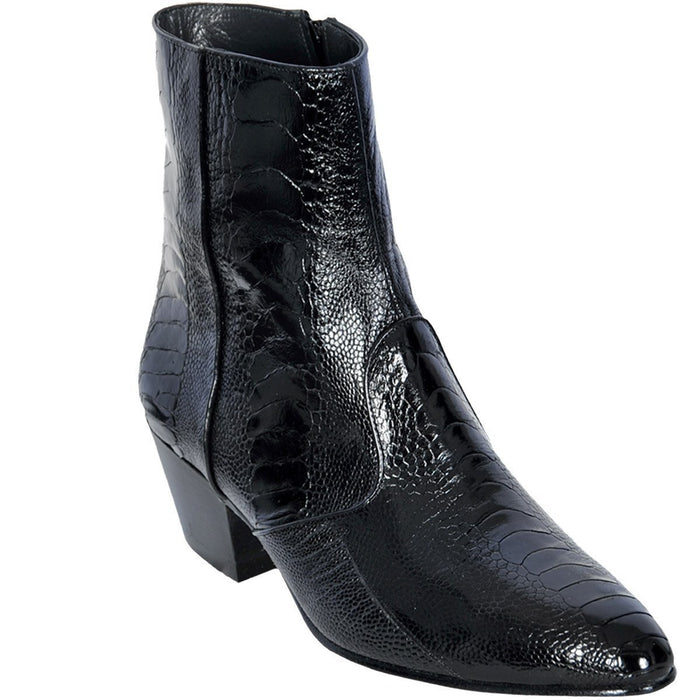 Botines Piel Avestruz Pata Horma Puntal LAB