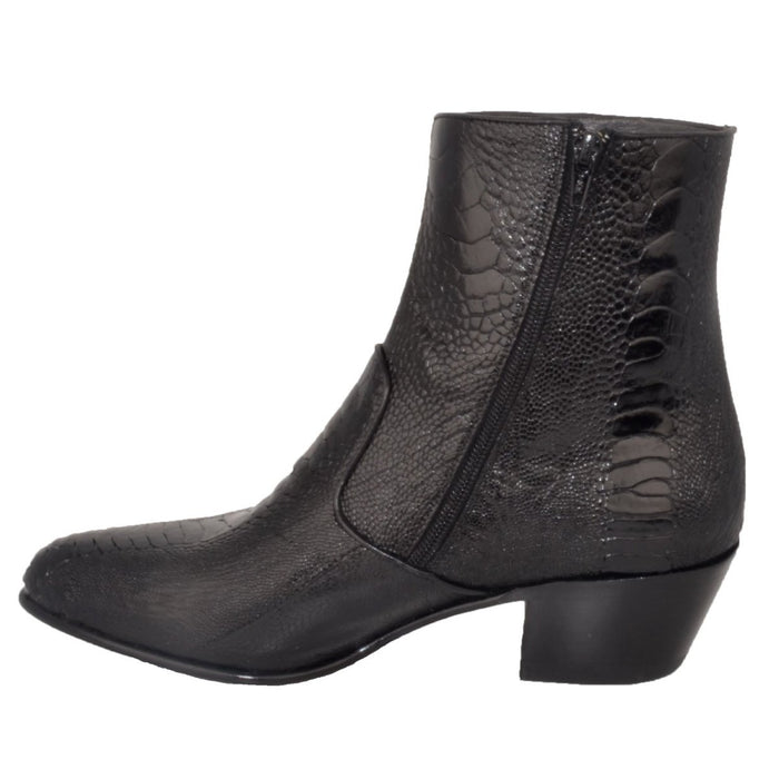 Botines Piel Avestruz Pata Horma Puntal LAB