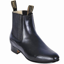 Botines Charros de Piel de Venado Original Color Negro LAB