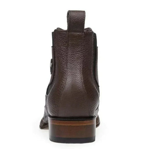 Botin Vaquero de Avestruz Original Horma Cuadrada LAB