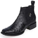 Botin Vaquero de Avestruz Original Horma Cuadrada LAB