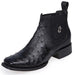 Botin Vaquero de Avestruz Original Horma Cuadrada LAB
