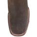 Botines Charros de Cuero Crazy Punta Cuadrada Los Altos Boots Color Cafe LAB