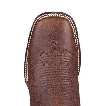 Botines Charros de Cuero Rage Punta Cuadrada Color Nuez LAB-82BM9940