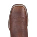 Botines Charros de Cuero Rage Punta Cuadrada Color Nuez LAB-82BM9940