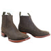 Botines Charros de Gamuza Punta Cuadrada Los Altos Boots Color Cafe