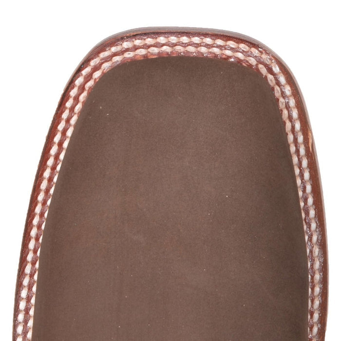 Botines Charros de Gamuza Punta Cuadrada Los Altos Boots