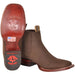 Botines Charros de Gamuza Punta Cuadrada Los Altos Boots