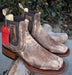 Botines Charros Quincy con Punta Cuadrada Color Bronce