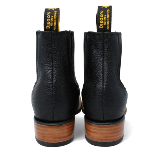 Botines Charros Quincy con Punta Cuadrada Color Negro DIE