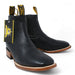 Botines Charros Quincy con Punta Cuadrada Color Negro DIE