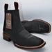 Botines Charros Quincy con Punta Cuadrada Color Negro