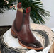 Botines Charros Quincy con Punta Cuadrada Color Vino